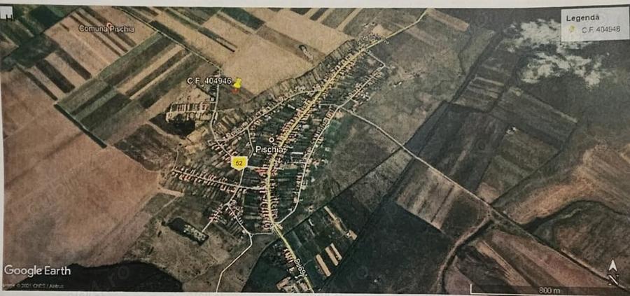 Teren de 678 mp, în Pișchia