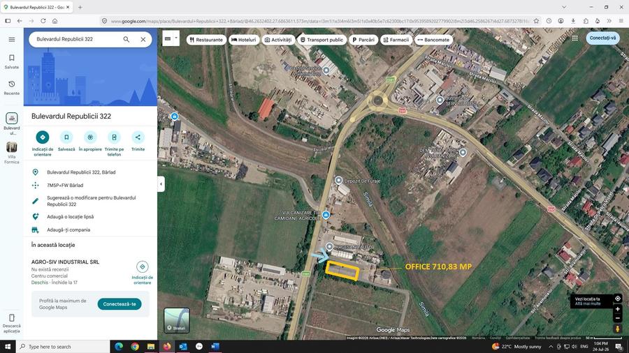 Birou, de 710.83001708984 mp, în Periferie