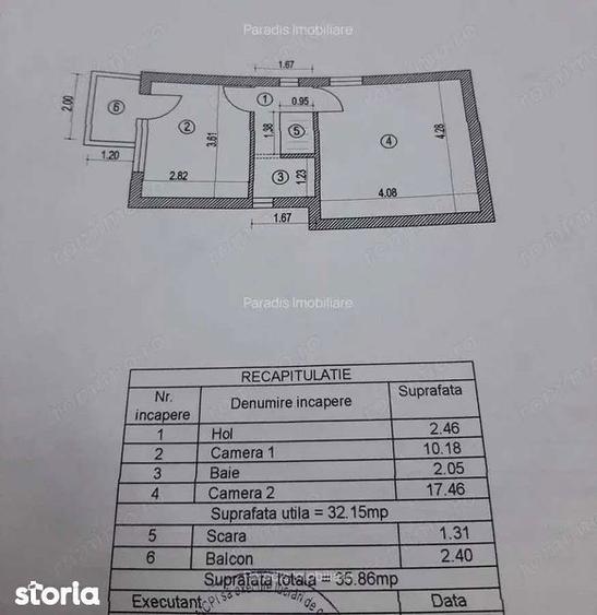 Apartament cu 3 camere în Dămăroaia