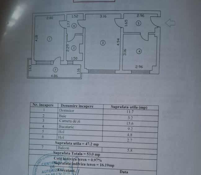 Apartament cu 2 camere semidecomandat, mobilat în Hipodrom