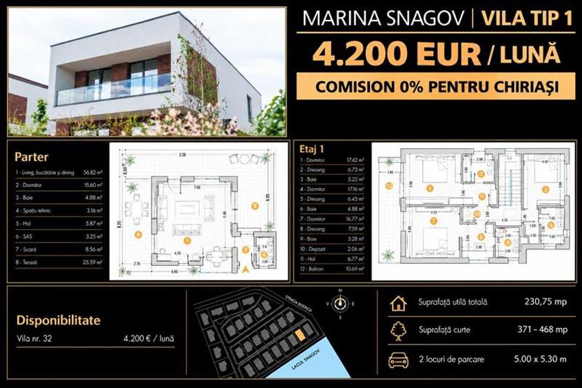 Casă individuală cu 4 camere cu Piscina în Snagov