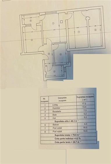 Apartament cu 3 camere semidecomandat, mobilat în Berceni