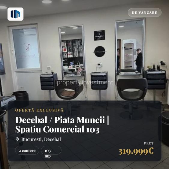 Decebal / Piata Muncii | Spatiu Comercial 103 MP | Parcare Subterana