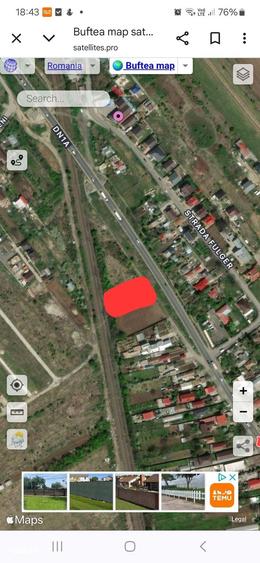 Teren de 1110 mp, în Buftea