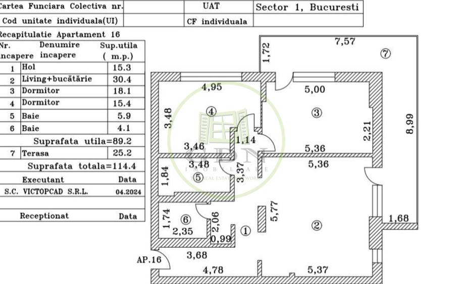 Apartament cu 3 camere decomandat, mobilat în Băneasa