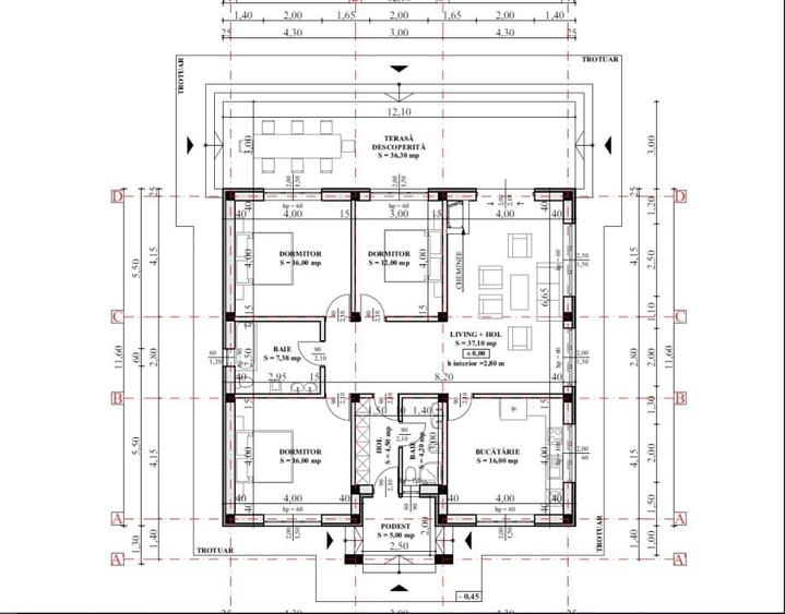 Casă individuală cu 4 camere cu Teren 605 Mp în Vânători