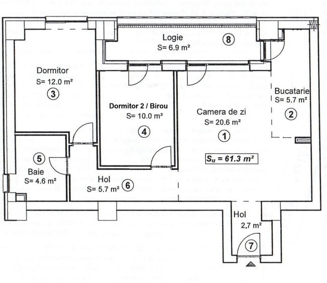 Apartament cu 3 camere, mobilat în Ultracentral