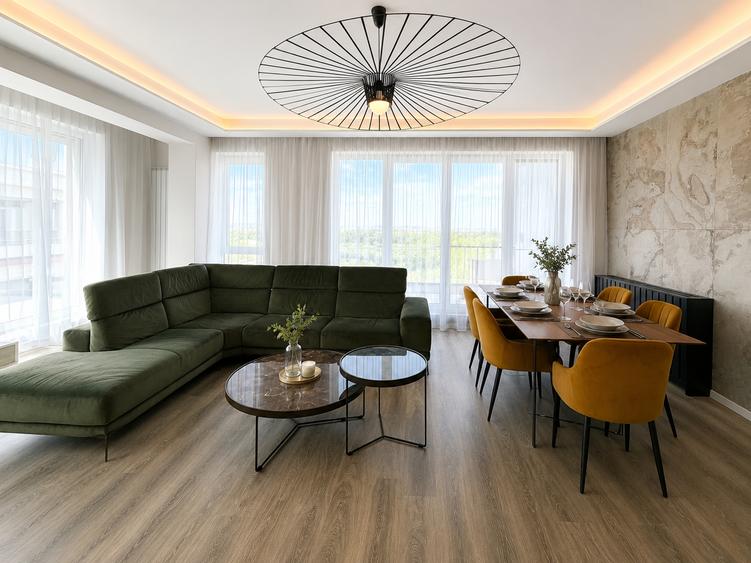 Apartament cu 3 camere semidecomandat în Floreasca