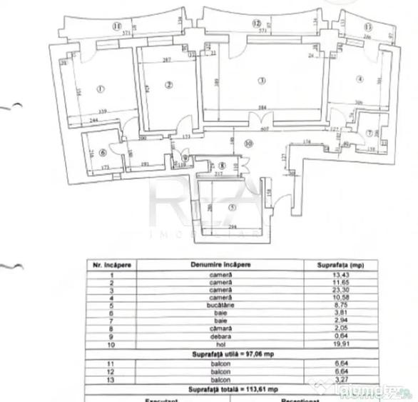 Apartament cu 4 camere decomandat în Lujerului