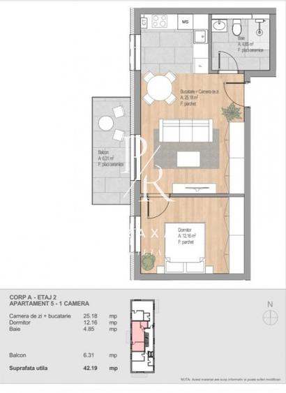 Apartament 2 camere, complex rezidential nou LIFT, finisat, parcare,str.Cetatii! - 4