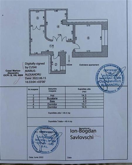 Apartament cu 3 camere decomandat, mobilat în Aeroport
