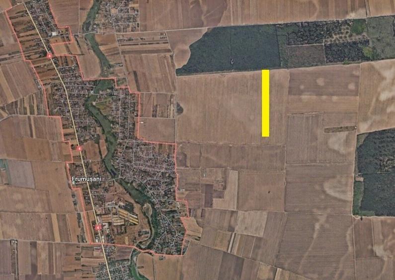 Teren agricol extravilan de 7063 mp, în Frumușani