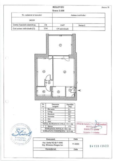 Apartament cu 2 camere în 13 Septembrie