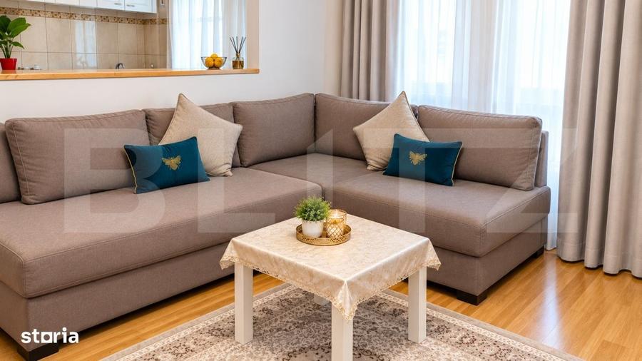 Apartament cu 2 camere, mobilat în Piața Centrală