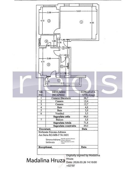 VANZARE 3 CAMERE | 66 MP UTILI | IMOBIL BOUTIQUE | STRAULESTI | - 9