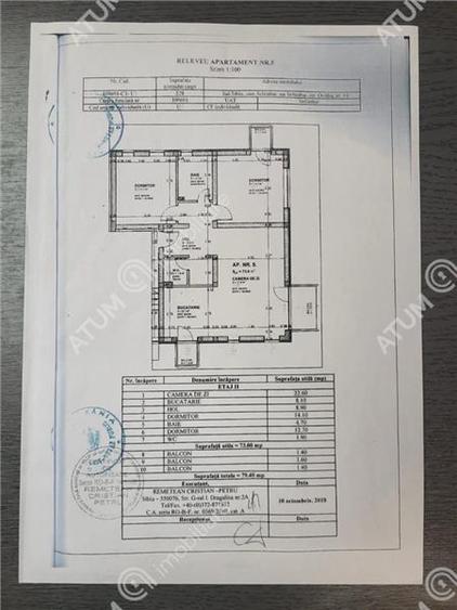 Apartament cu 3 camere decomandat, mobilat în Șelimbăr