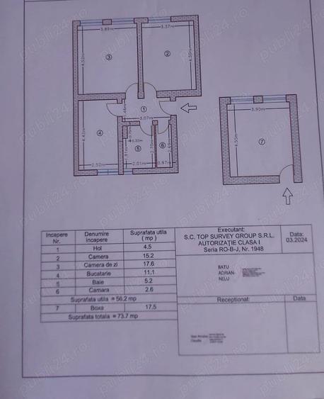 Apartament cu 2 camere decomandat în Central