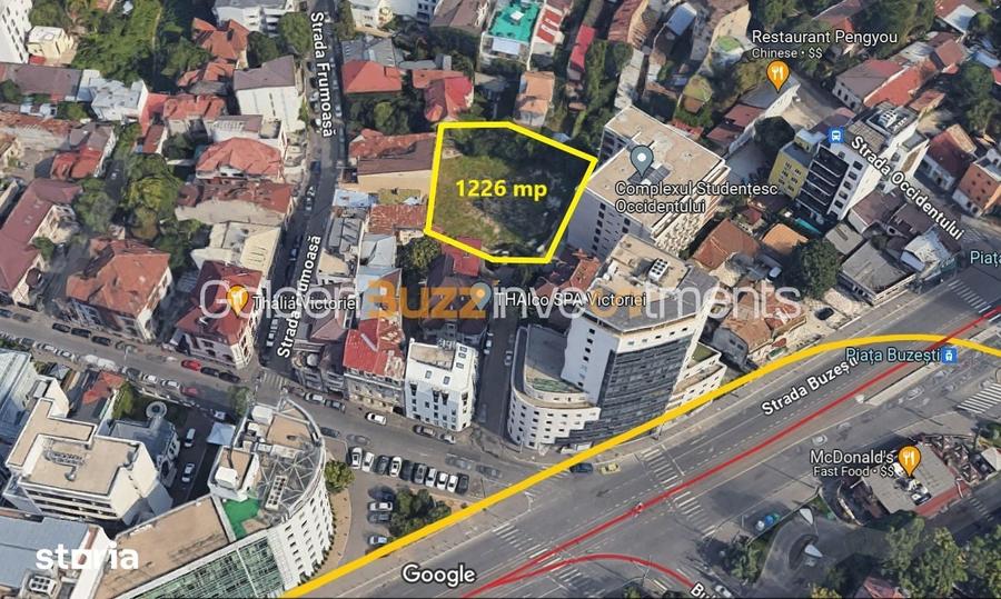 Super Pozitie | Teren Piata Victoriei | 1226 mp | CUT: 2 | POT: 50 % | - 1