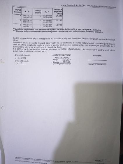 Teren Construcții intravilan de 478 mp, în Chinteni