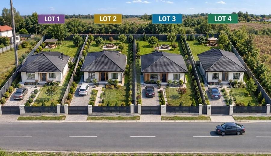 Teren Construcții intravilan de 2618 mp, în Plopu