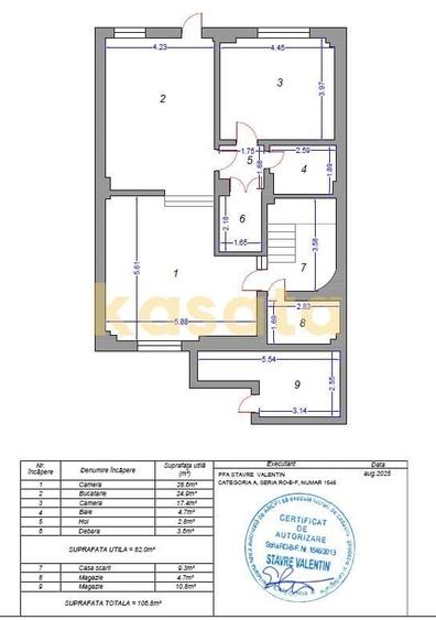 Apartament cu 2 camere decomandat, mobilat în Moșilor