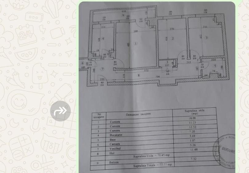 Apartament cu 3 camere decomandat în Apusului