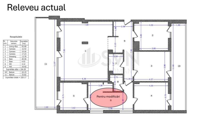 Penthouse cu 5 camere decomandat, mobilat în Iancu Nicolae