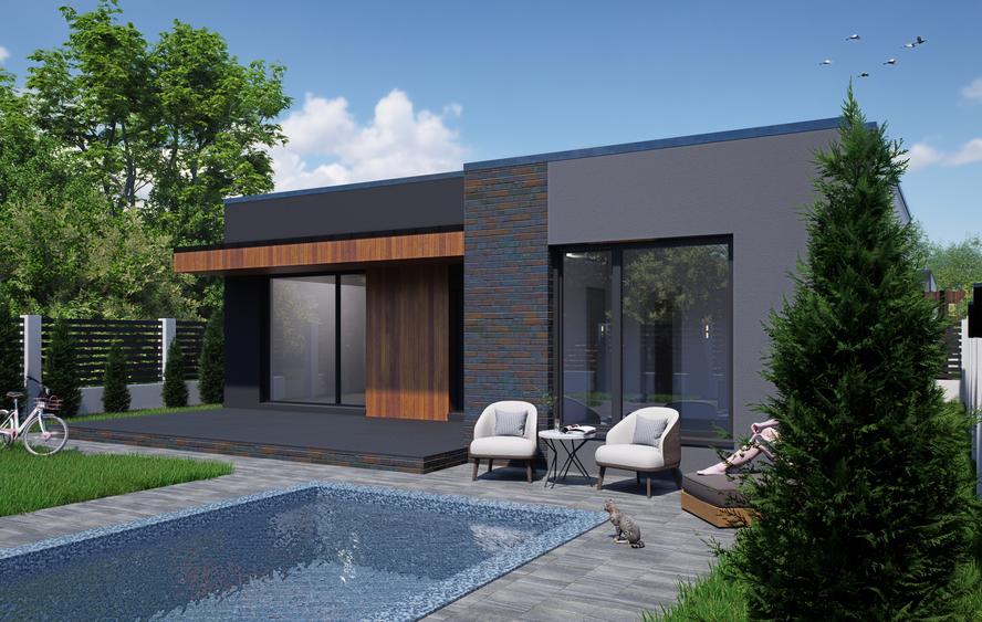 Casă individuală cu 4 camere cu Teren 470 Mp în Costi