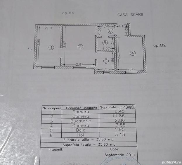 Apartament 3 camere Tomis Nord Ciresica - 2