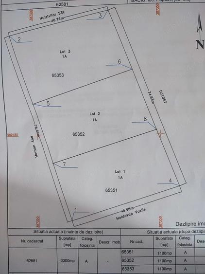 Teren de 1100 mp, în Popești