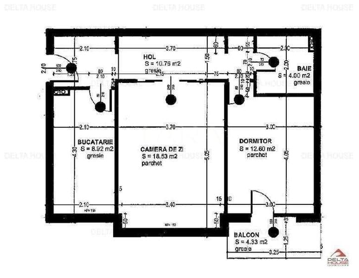 Apartament cu 2 camere semidecomandat, mobilat în Vest