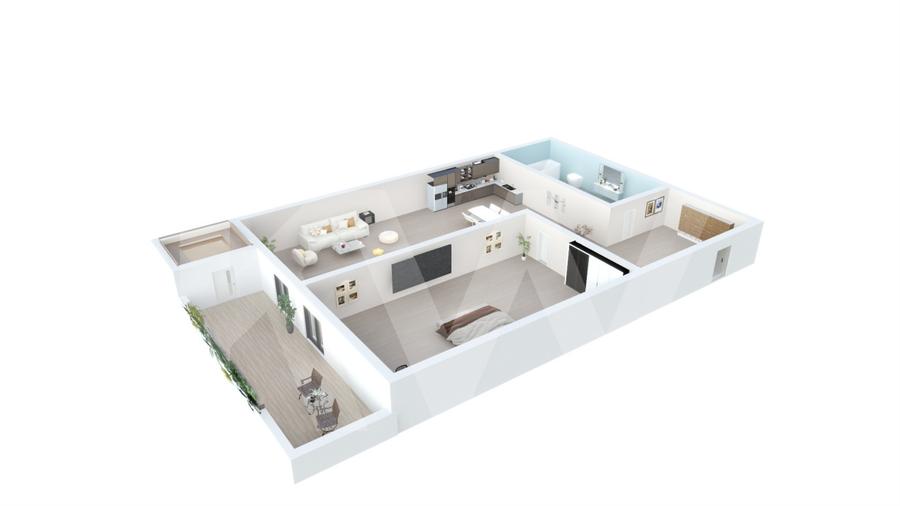 Apartament cu 2 camere semidecomandat în Țiglari