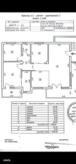 Apartament cu 4 camere în Domnești