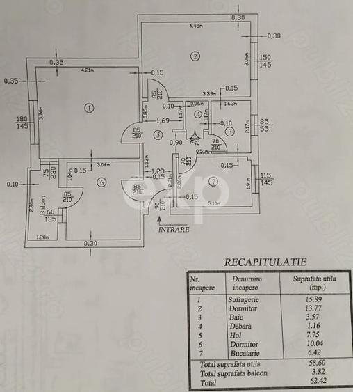 Apartament cu 3 camere decomandat, mobilat în Central