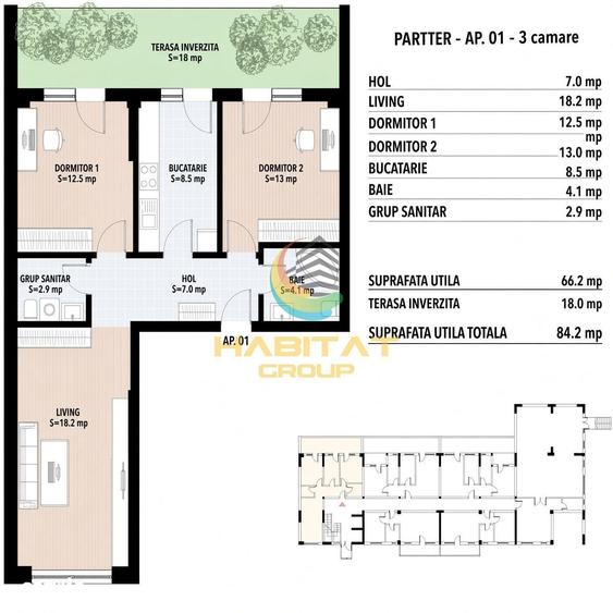 Apartament cu 3 camere în Cișmigiu
