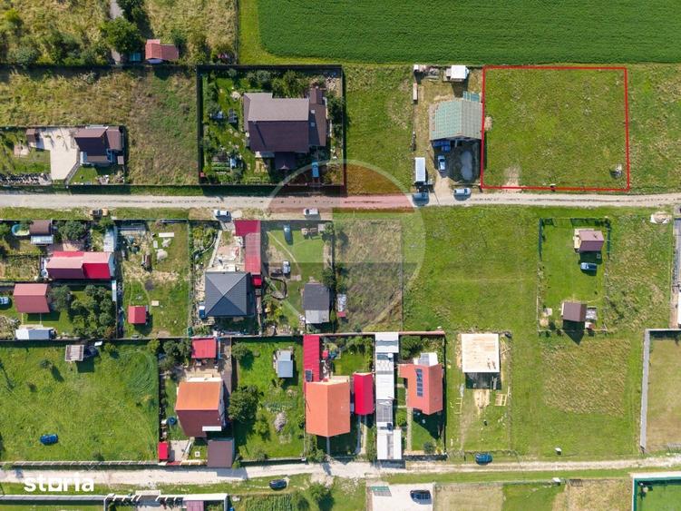 Teren de 1100 mp, în Județean