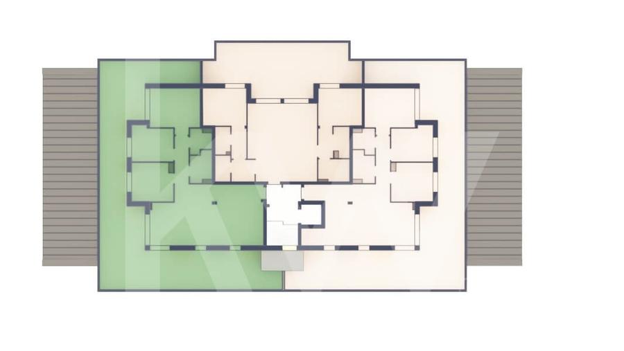 Penthouse cu 4 camere decomandat în Vest