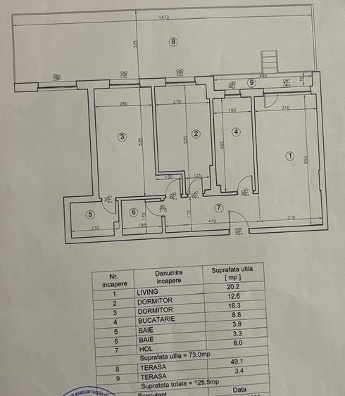 Apartament cu 3 camere în Băneasa