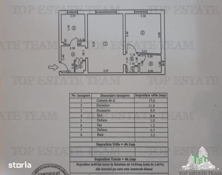Apartament cu 2 camere semidecomandat în Independenței
