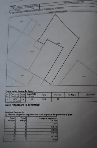 Teren de 111 mp, în Precista