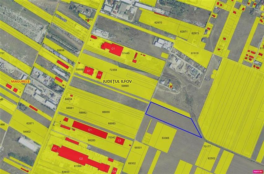 Teren intravilan de 18100 mp, în Central