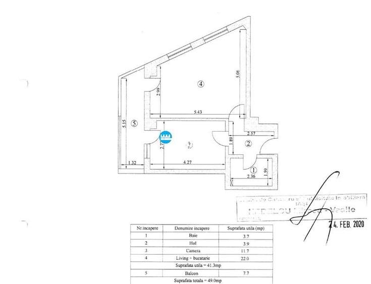 Apartament cu 2 camere decomandat în Moara de Vânt