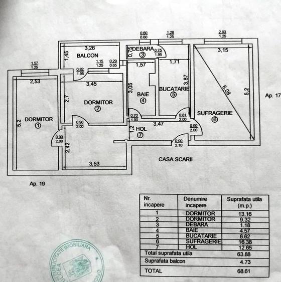 Apartament 3 camere str SABINELOR -CENTRU - 6
