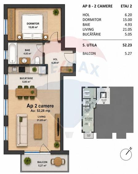 Apartament cu 2 camere de vânzare zona semicentrală-Marasti - 6