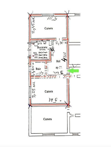 Apartament cu 2 camere în Central
