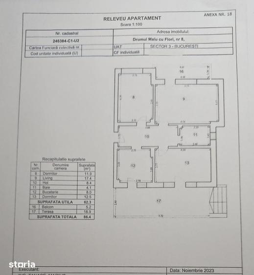 Apartament cu 3 camere decomandat în Sălăjan
