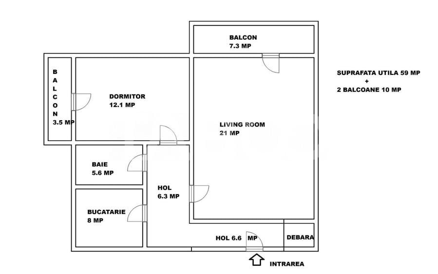 Apartament cu 2 camere decomandat în Șelimbăr