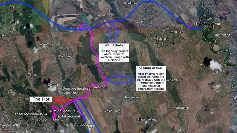 Teren Construcții intravilan de 11330 mp, în Aeroport