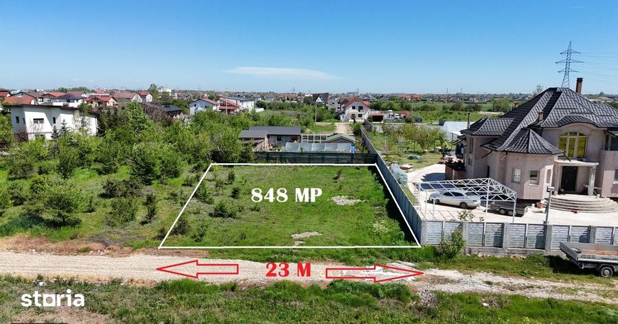 Teren de 848 mp, în Central