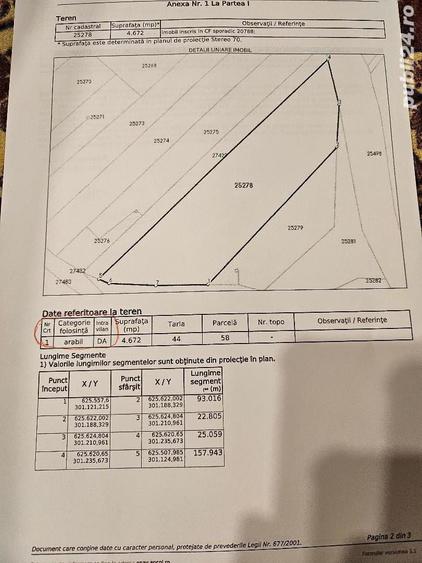 Teren de 5900 mp, în Curcani